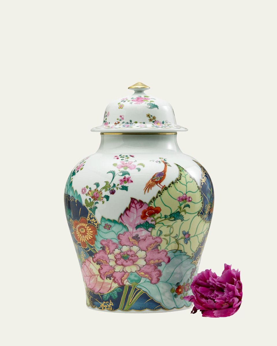 Tobacco Leaf Ginger Jar